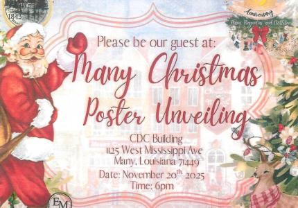Flyer for Christmas Poster Unveiling 2025