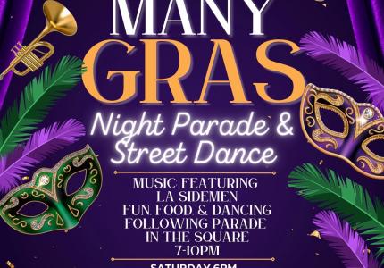 Mardi Gras Parade 2024 Flyer