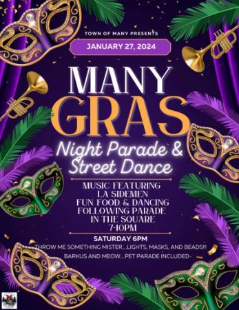 Mardi Gras Parade 2024 Flyer